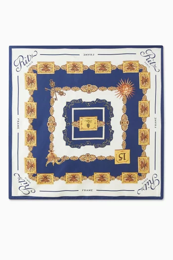 x Ritz Printed Scarf in Silk