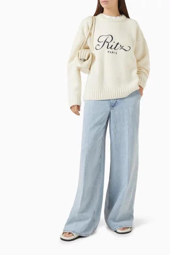 سترة كشمير للجنسين فريم دينم × فندق الريتز