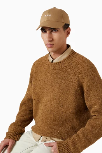 كاب بيسبول شارلي بشعار الماركة قنب قطني