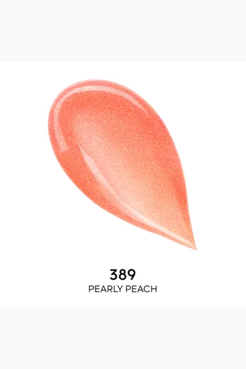 389 Pearly Peach KissKiss Bee Glow Tinted Lip Balm, 3.2g