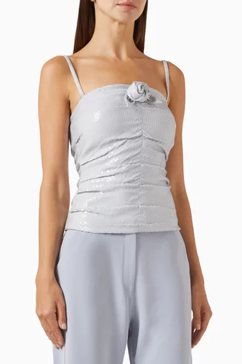 The Emmy Sequin-embellished Top