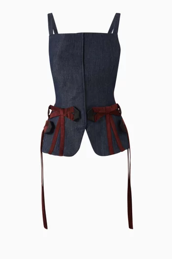 Leo Waistcoat in Denim