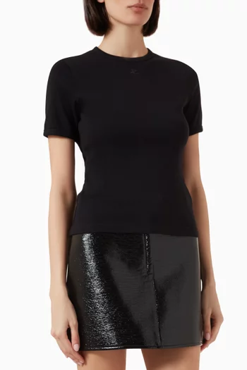 Signature Contrast T-shirt in Cotton