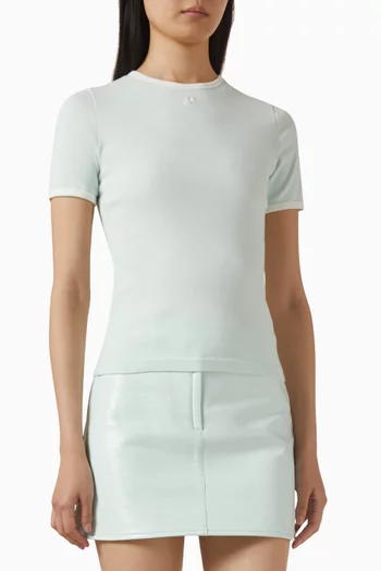 Signature Contrast T-shirt in Cotton