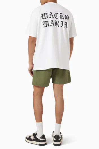 Washed Logo T-shirt in Cotton Jersey
