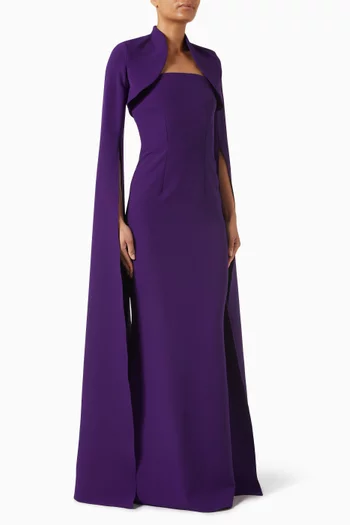 Amari Dress & Soshin Bolero Set in Crepe