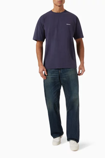 Dyed Logo T-shirt in Cotton-jersey