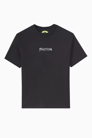 Graphic-print Crew Neck T-shirt in Cotton