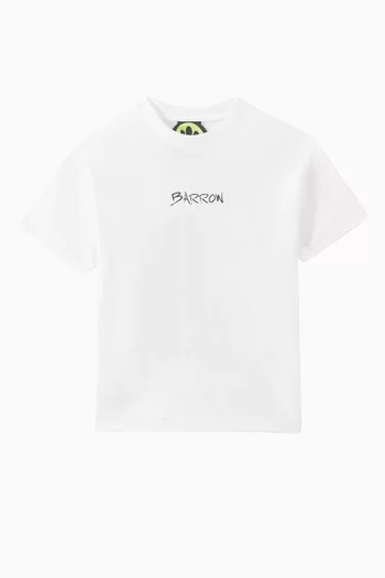 Graphic-print Crew Neck T-shirt in Cotton