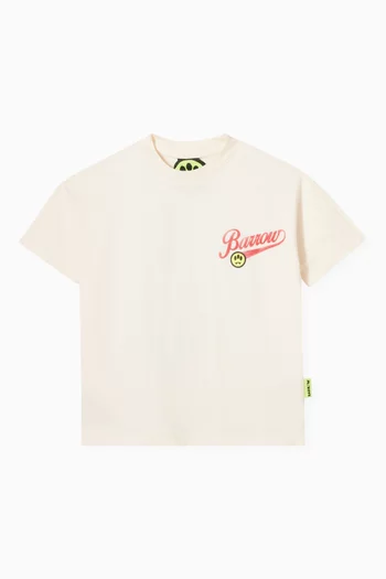 Graphic-print Crewneck T-shirt in Cotton