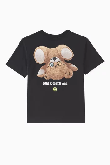 Graphic-print Crew Neck T-shirt in Cotton