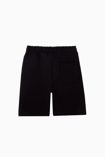 Graphic Print Sweatshorts in Cotton