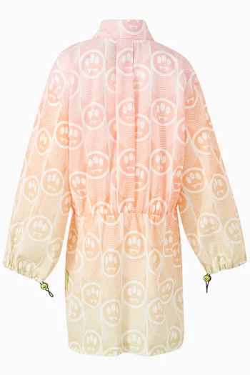 Ombre Print Dress in Poplin