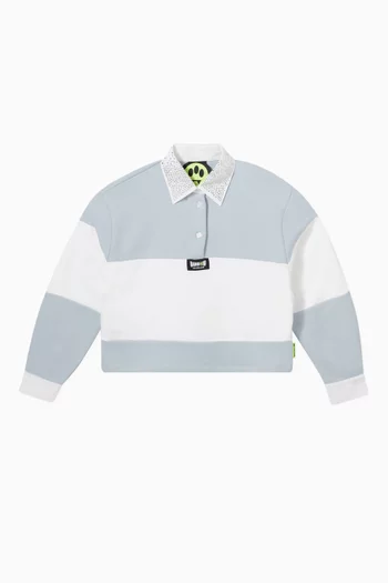 Striped Sweatshirt in Cotton