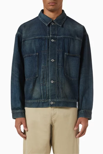 Type-2 Jacket in Washed Denim