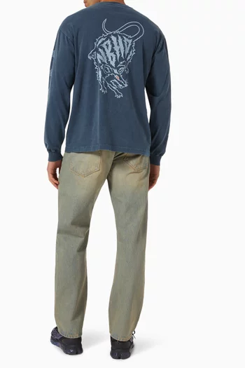 Long-sleeve T-shirt in Cotton Jersey