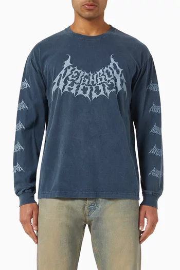 Long-sleeve T-shirt in Cotton Jersey