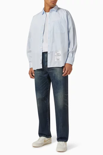 Washed Basic Jeans in Denim