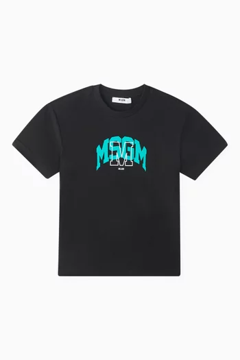 Graphic Print T-shirt in Cotton