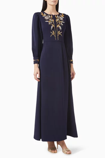 Floral Bead-embellished Dress