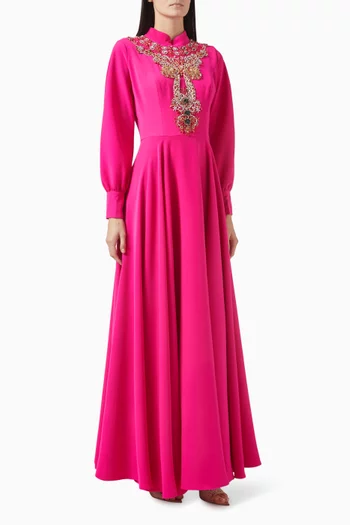Embellished Turtleneck Dress