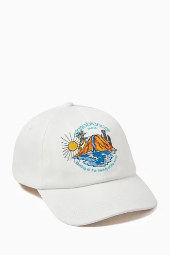Oasis Baseball Cap in Cotton-canvas