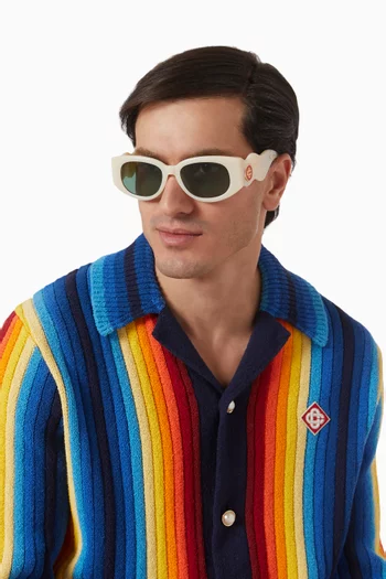 Memphis Oval Sunglasses in Acetate