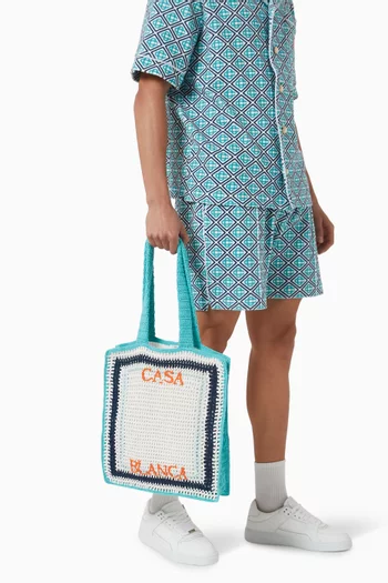 Crochet Tote Bag in Cotton