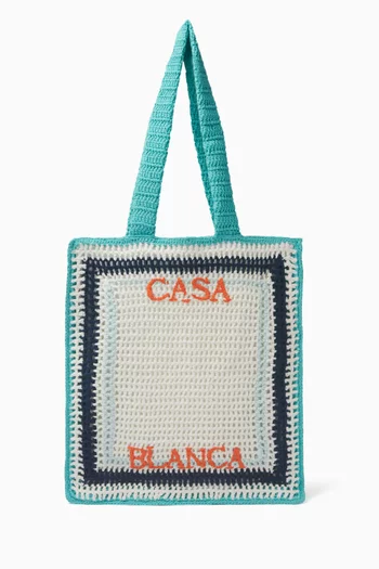 Crochet Tote Bag in Cotton