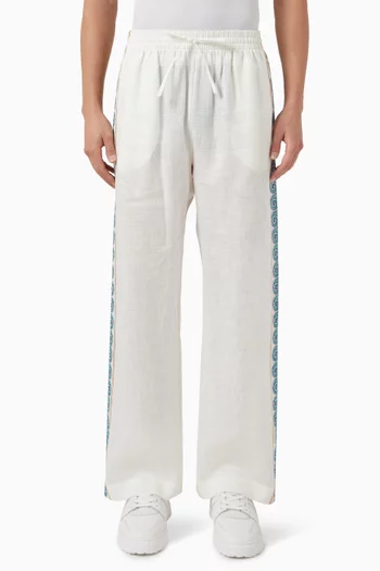 بنطال بنقشة جريكو مموجة