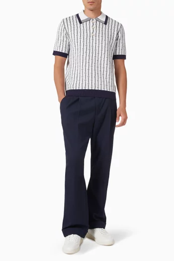 Monogram Polo Shirt in Cotton-blend