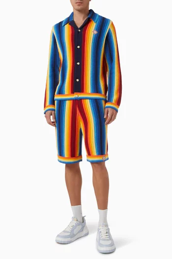 Gradient Towelling Jacket in Cotton & Nylon