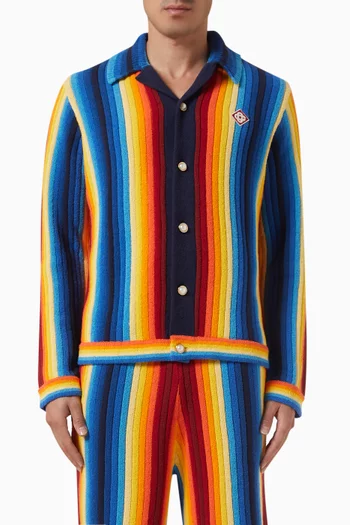 Gradient Towelling Jacket in Cotton & Nylon