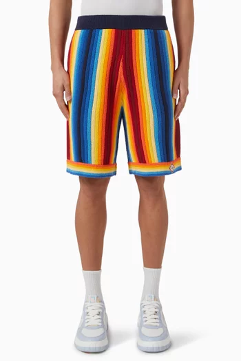 Gradient Towelling Shorts in Cotton & Nylon