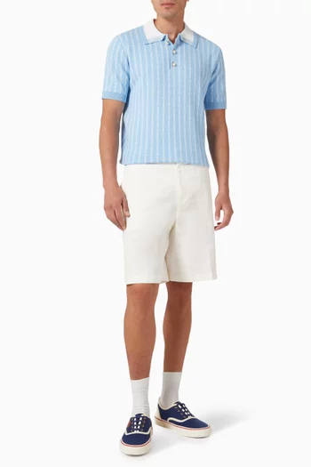 Monogram Polo Shirt in Cotton-blend