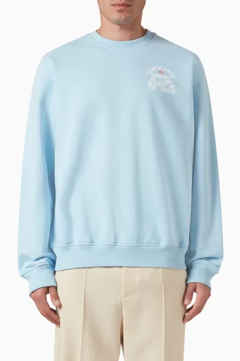 Text-print Sweatshirt in Cotton