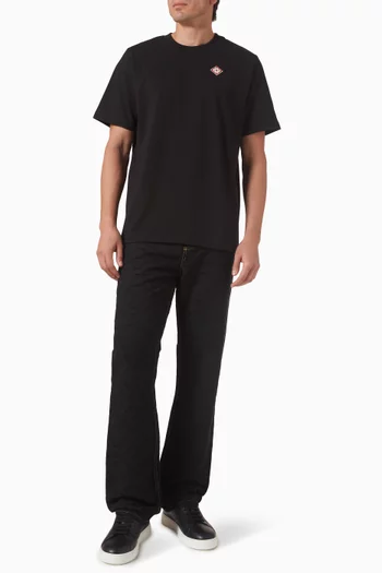 Diamond Logo Patch T-shirt in Organic Cotton