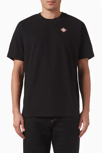 Diamond Logo Patch T-shirt in Organic Cotton