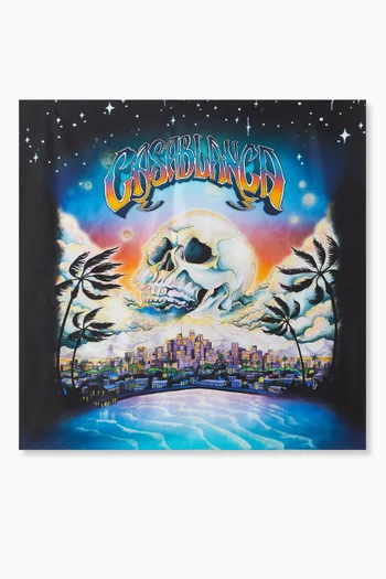 Large Printed Scarf in Silk