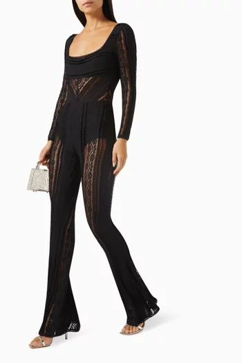 Eana Sheer Pants in Cotton Mesh