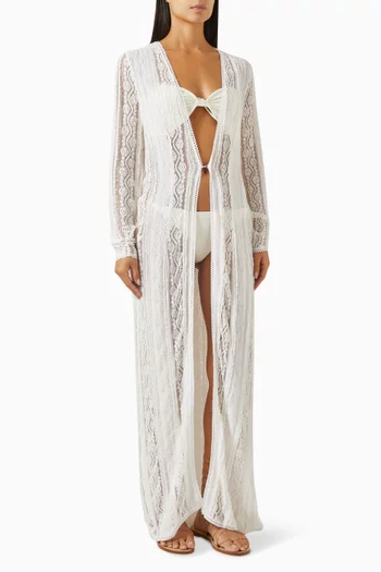 Inar Maxi Cover-up in Cotton Mesh