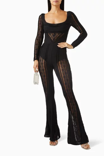 Pati Bodysuit in Cotton Mesh