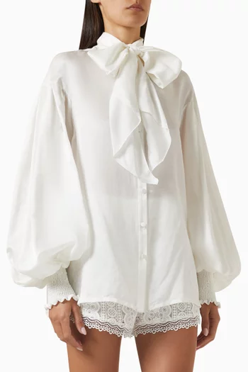 Bommie Blouse in Cotton Blend