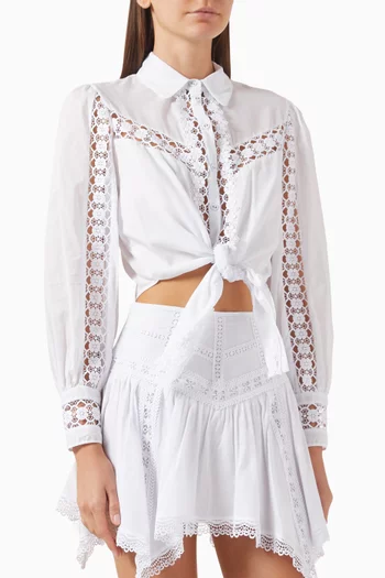 Devi Tie-front Blouse