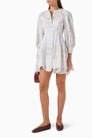 Ashai Mini Dress in Cotton Blend
