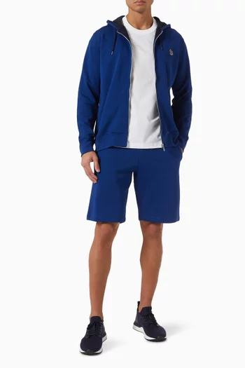 Zebra Track Shorts in Cotton