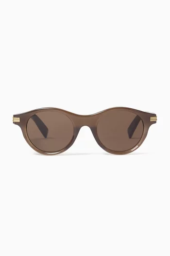 Round Sunglasses in Acetate