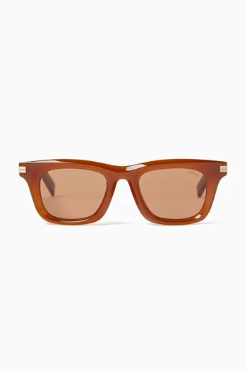 Rectangular Sunglasses in Acetate