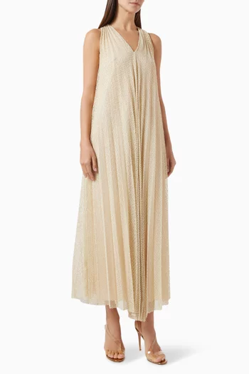 Pleated Maxi Dress