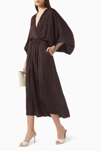 Gathered Midi Dress